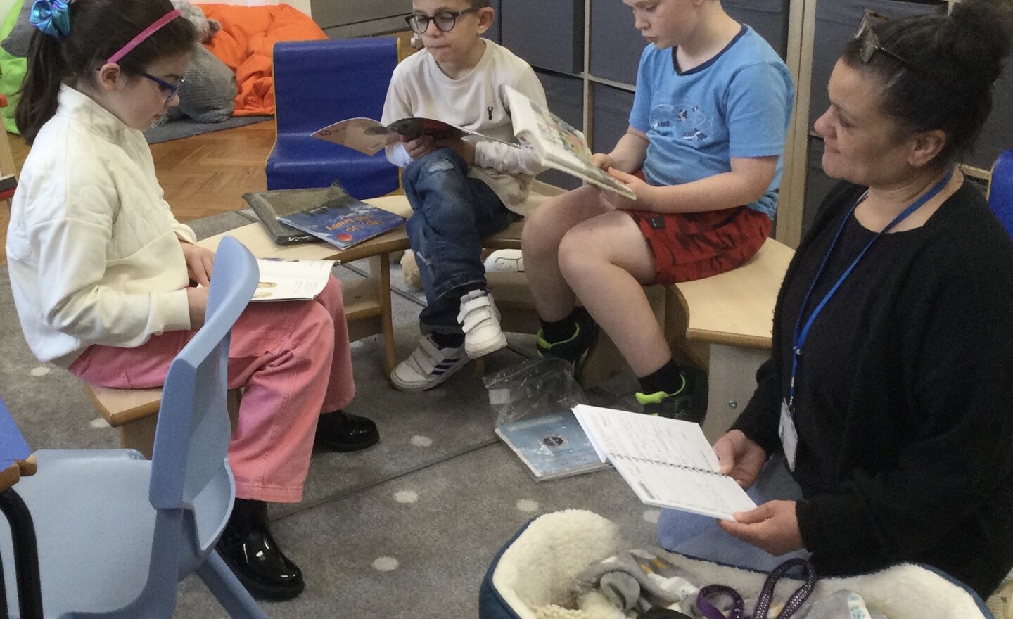 Image of Reading time with Saffy 