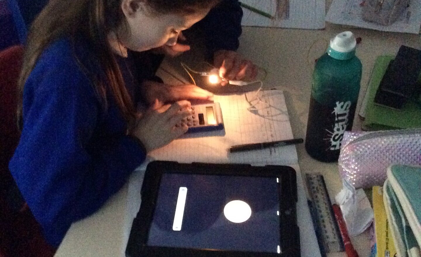 Image of Testing the brightness of bulbs 