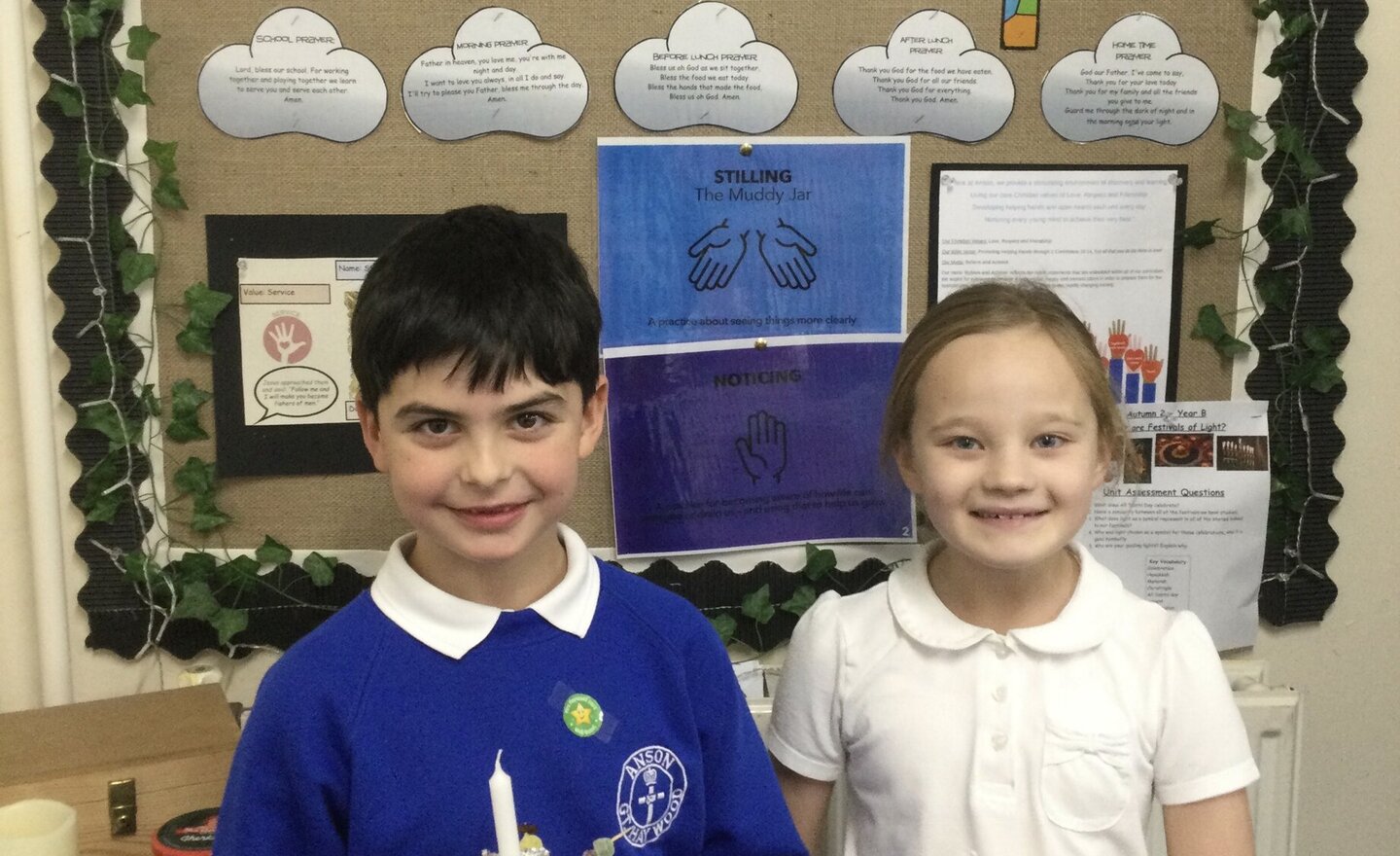 Image of Christingle making in Class 3