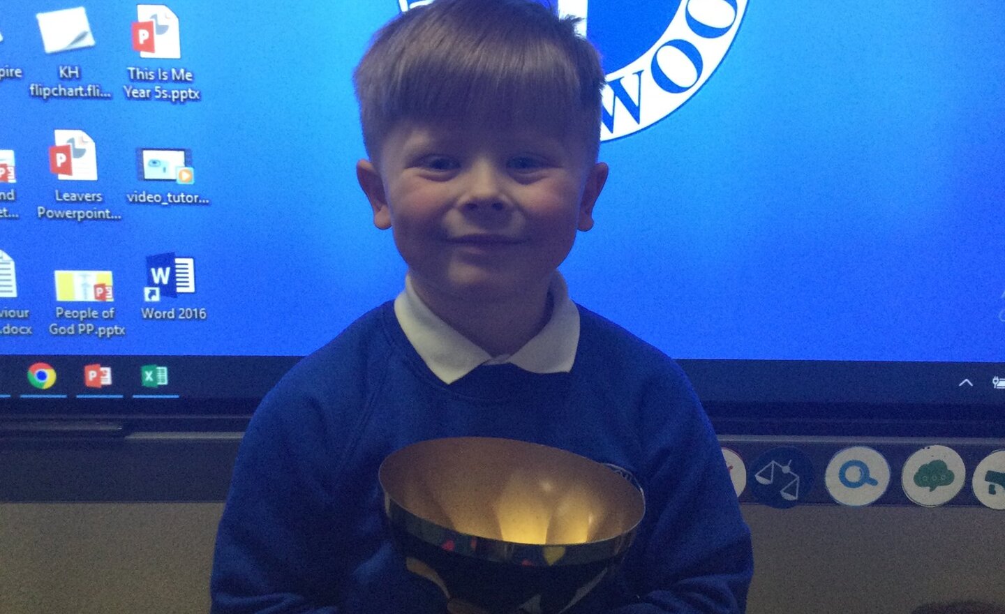 Image of Our little trophy winner!
