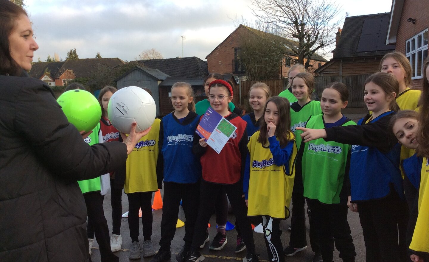 Image of Anson Girls’ football session