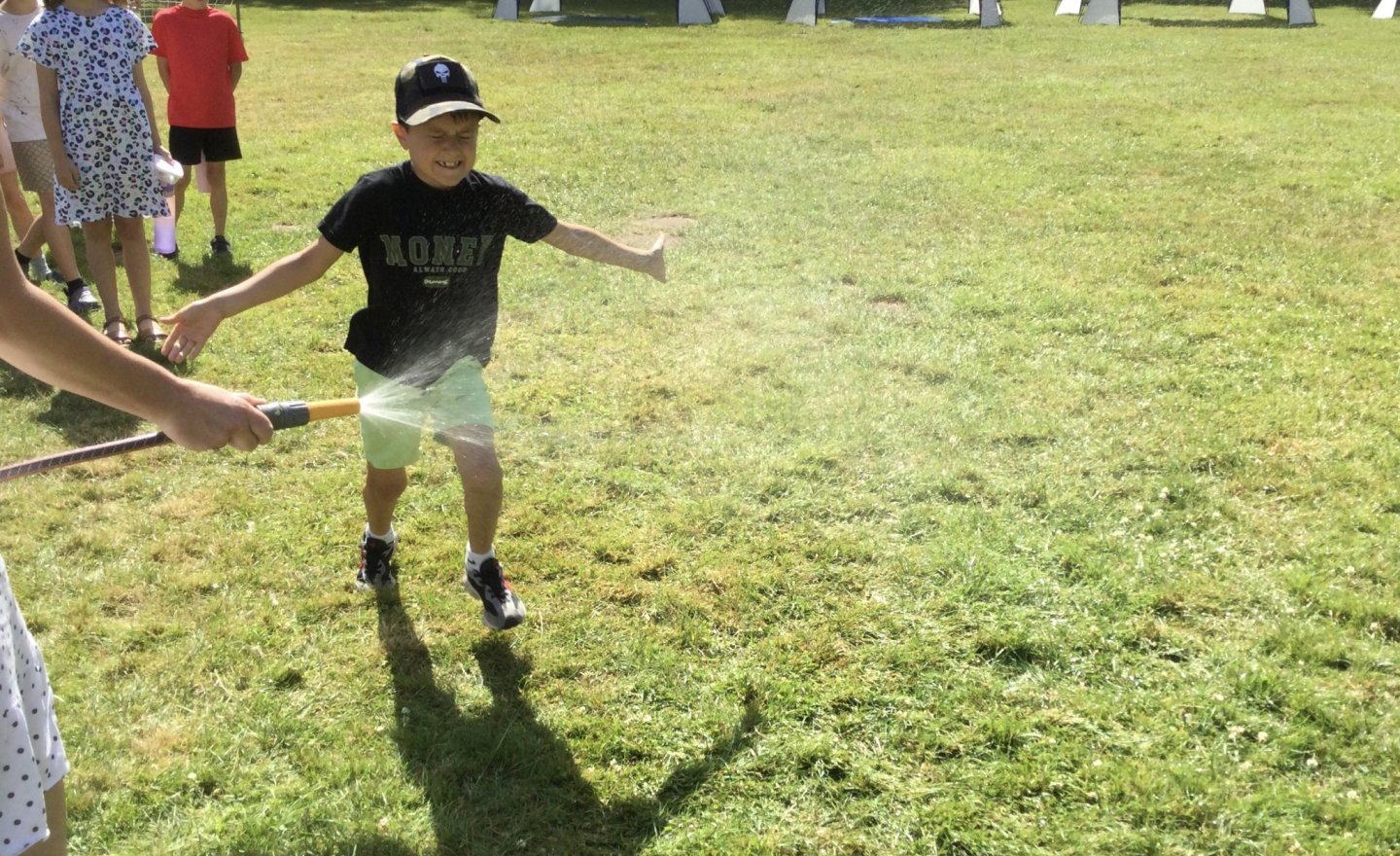 Image of Ice pops and sprinkler fun