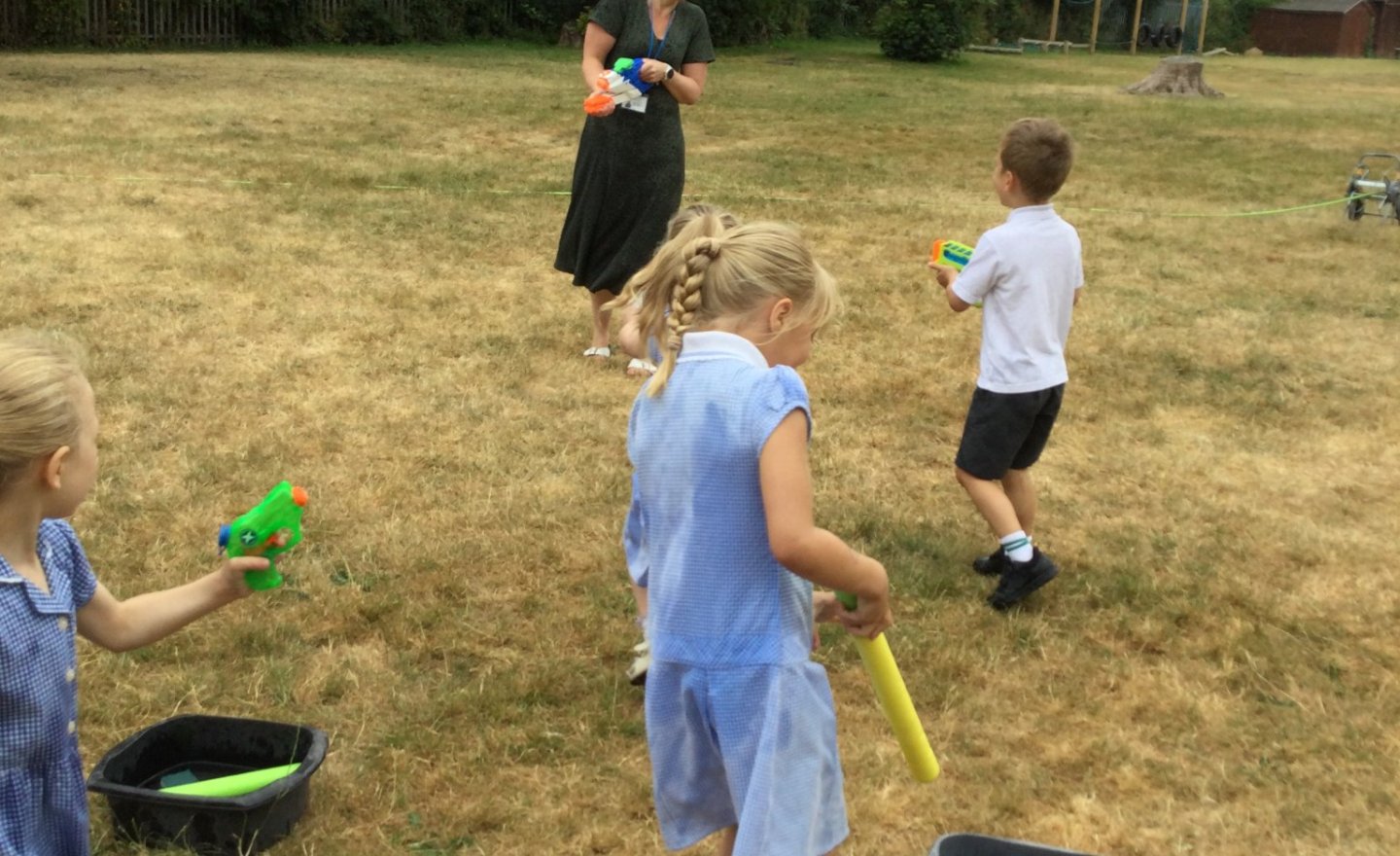 Image of Water fun in Class 1