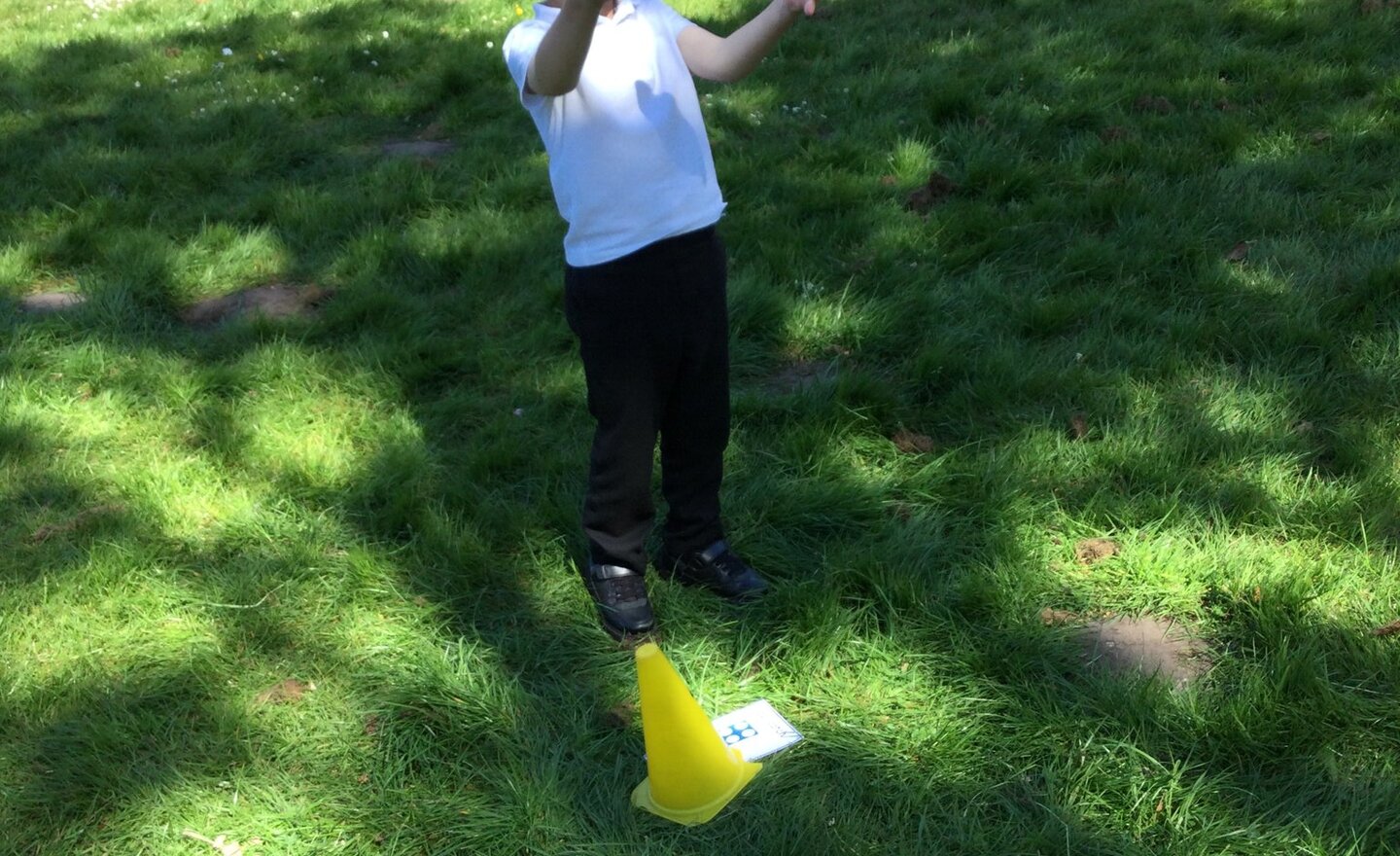 Image of Enjoying maths in the sunshine!