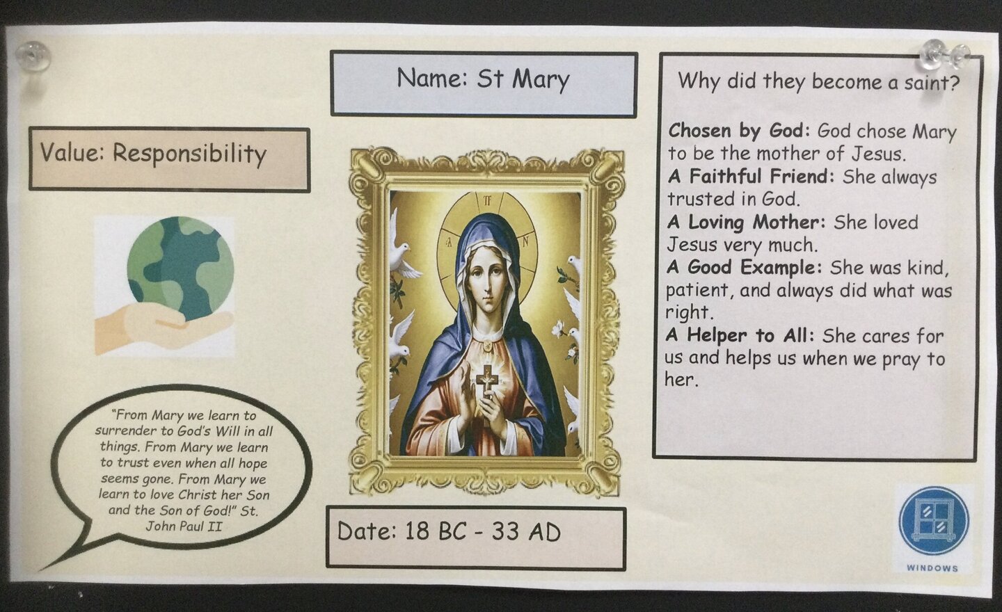Image of New saint and value 