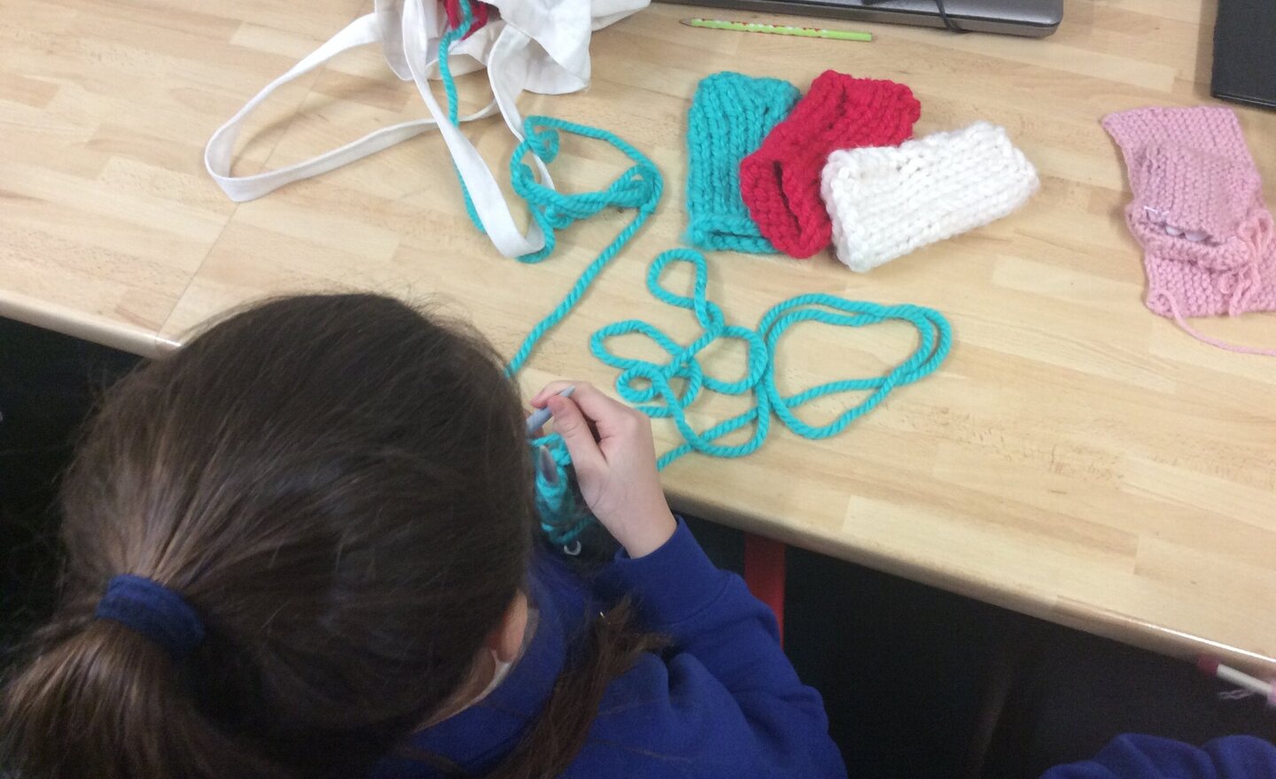 Image of Enjoying some more knitting and nattering!