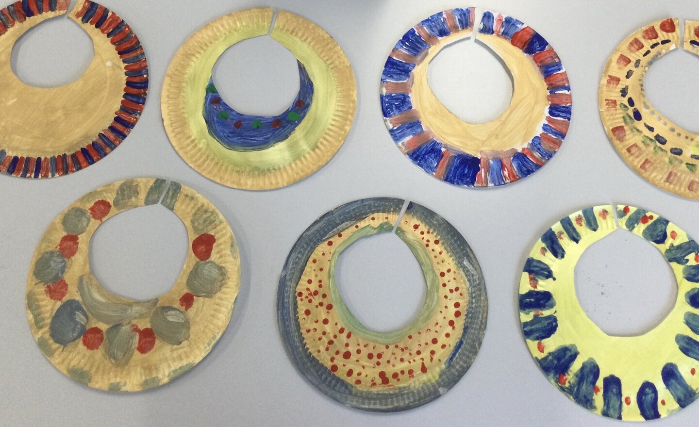 Image of Creating Egyptian neck collars 