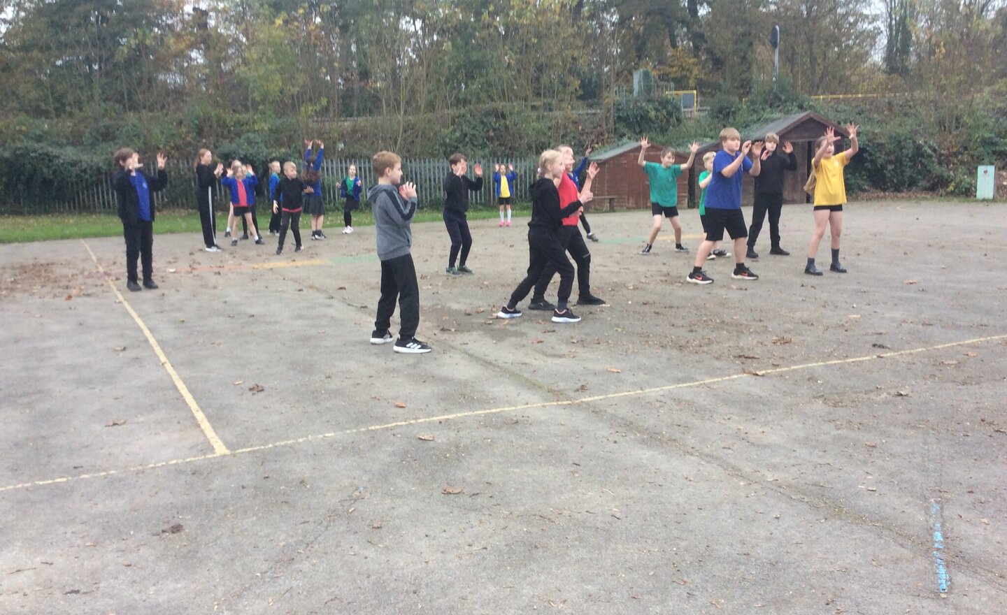 Image of Class 4’s Bouncing Basketballs