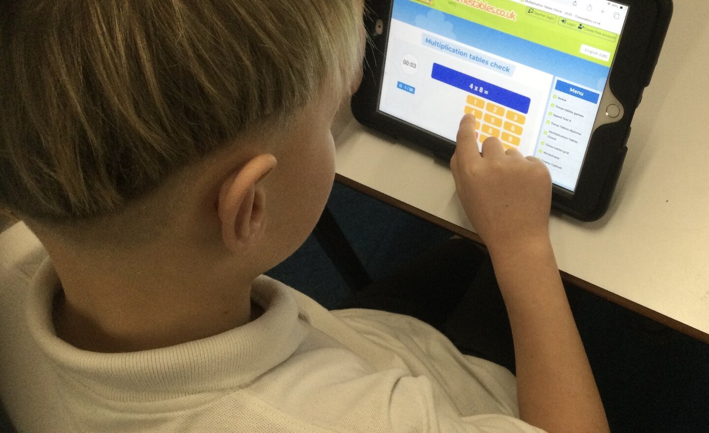 Image of Maths tables tests