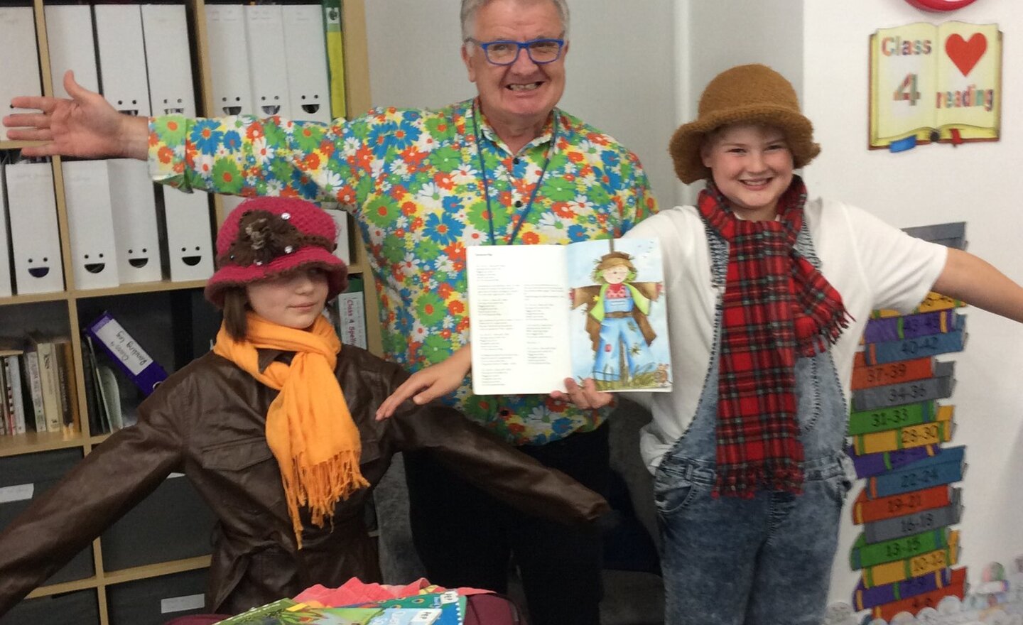 Image of Pep the Poet in a Class 4