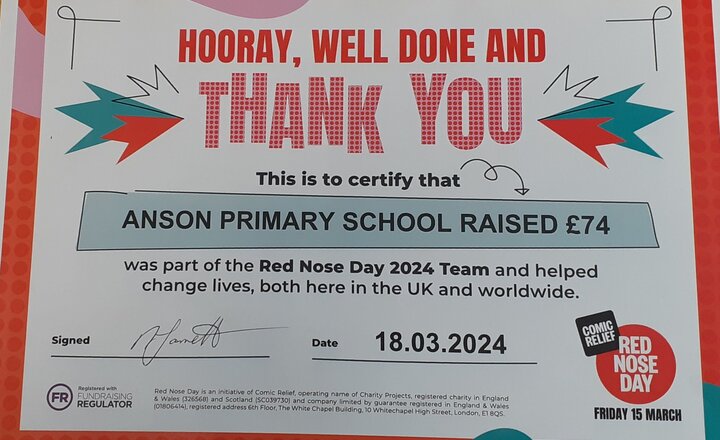 Image of Red Nose Day 2024 Thank You!!