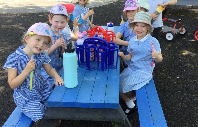 Image of Freezer Pop Friday Fun in the Sun and a surprise after school visitor! 