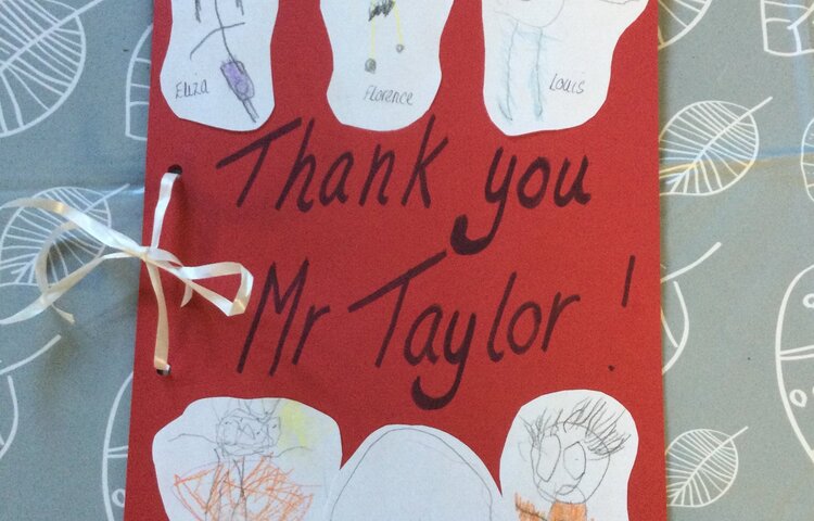 Image of Thank you Mr Taylor!