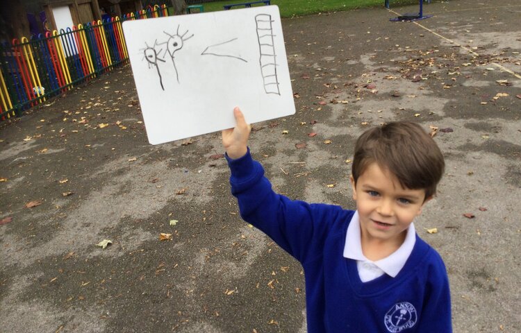 Image of Outdoor Maths, ordering and comparing numbers 