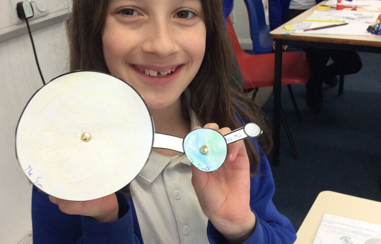 Image of Earth and moon’s orbits