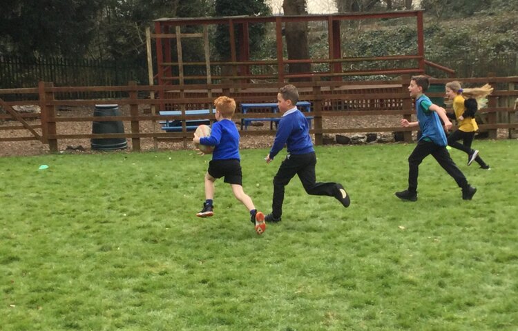 Image of Touch Rugby with a Leicester Tigers coach 