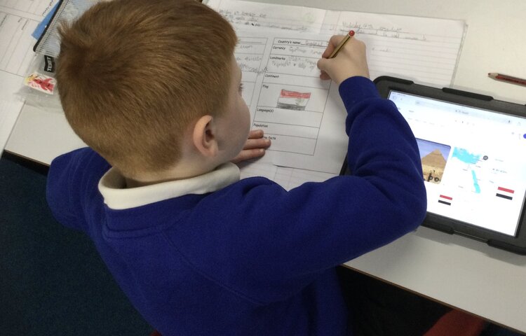 Image of Geography - Researching different countries 