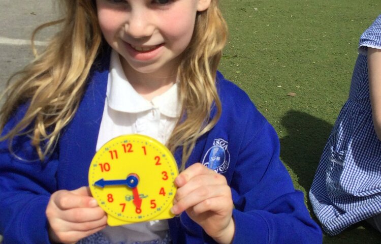 Image of Active maths in the spring sunshine