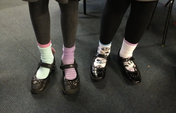 Image of Odd socks day for anti-bullying week!