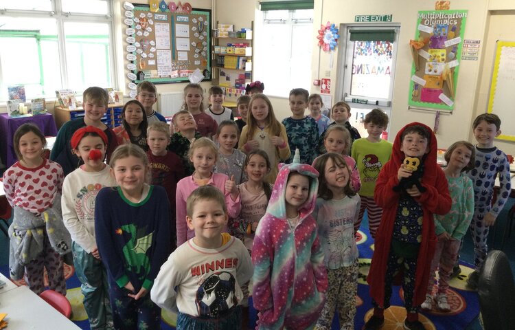 Image of Comic Relief and Pyjama Day in Class 3