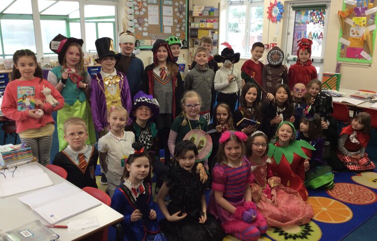 Image of Class 3 celebrate World Book Day!