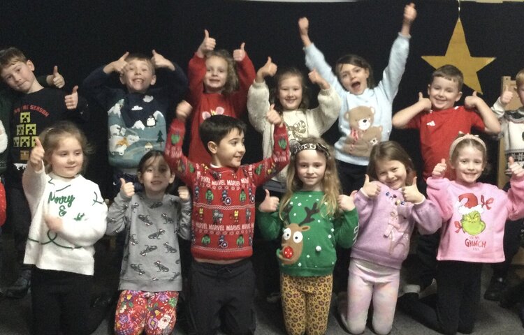 Image of Class 2 Christmas jumpers!