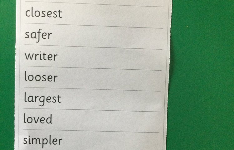 Image of Year 2 spellings 