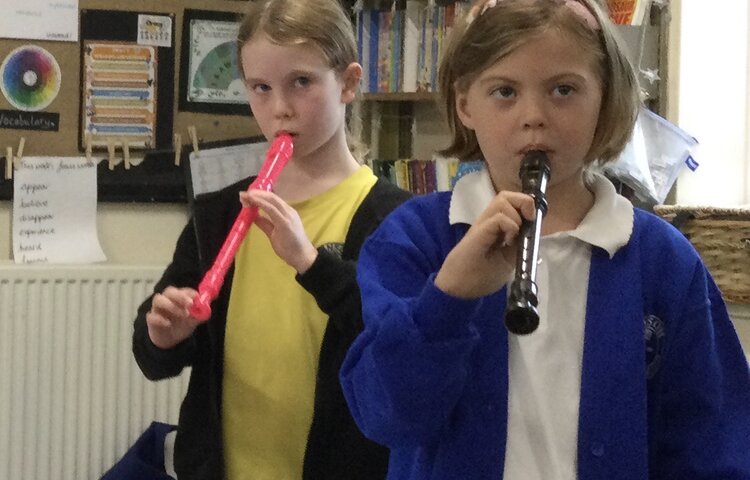 Image of Learning to play the recorder 