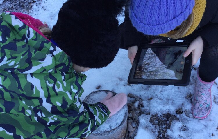 Image of Computing in the snow!