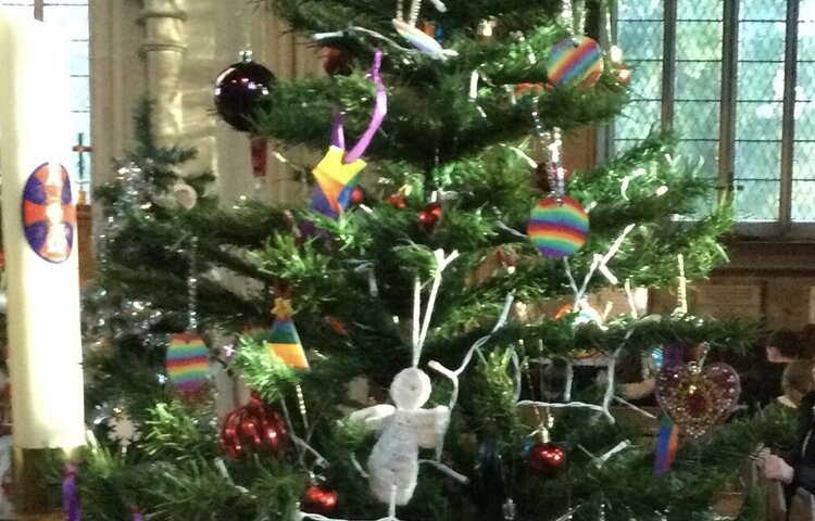 Image of Christmas trees at St Stephen’s church