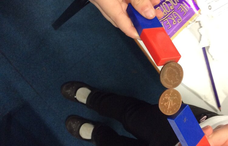 Image of Which objects are magnetic? 