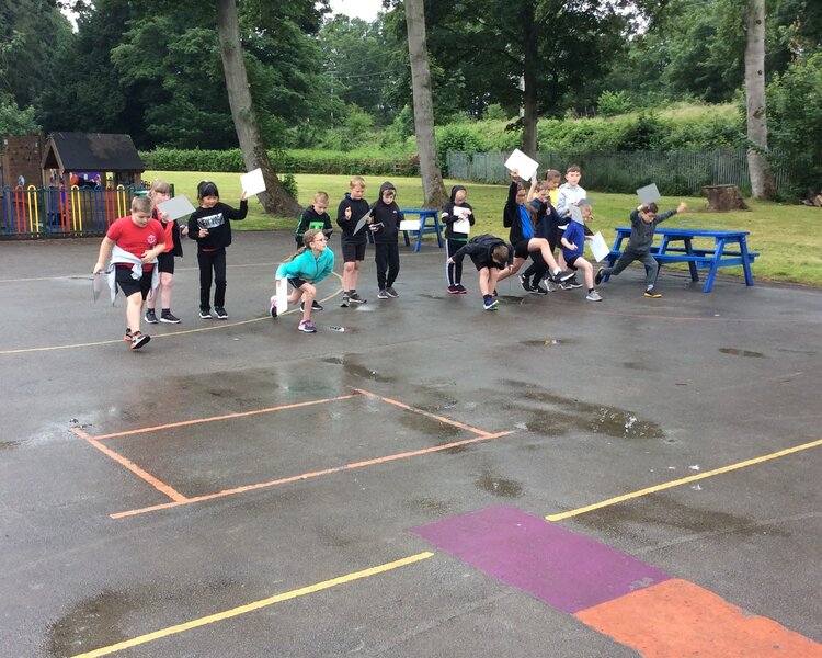 Image of Class 3 outdoor maths