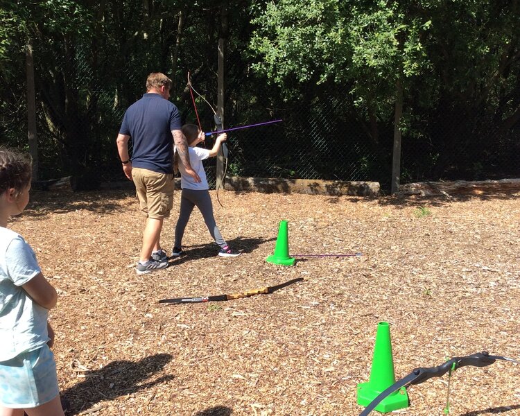 Image of Group 2 archery 