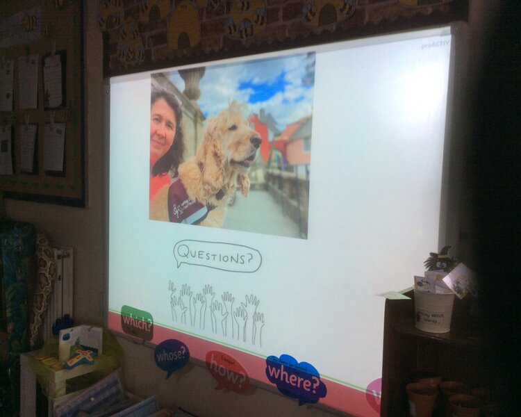 Image of Hettie comes to visit Class Two