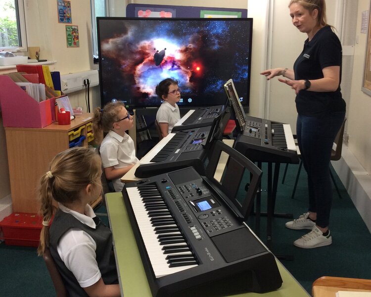 Image of Keyboard Lessons begin at Anson