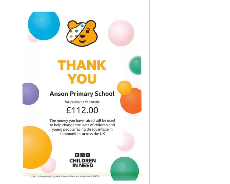 Image of Thank You from BBC Children in Need!