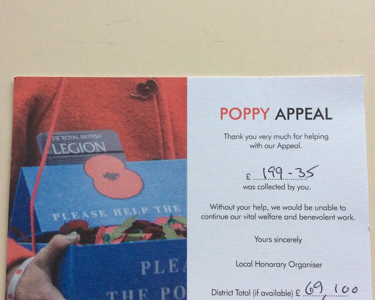 Image of Poppy Appeal Thank you!