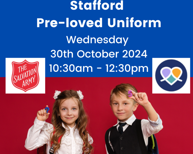 Image of Stafford Famiy Hub Pre-Loved Uniform Sale 30.10.24