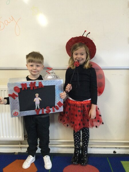 Image of Roald Dahl Day here in Class 2!