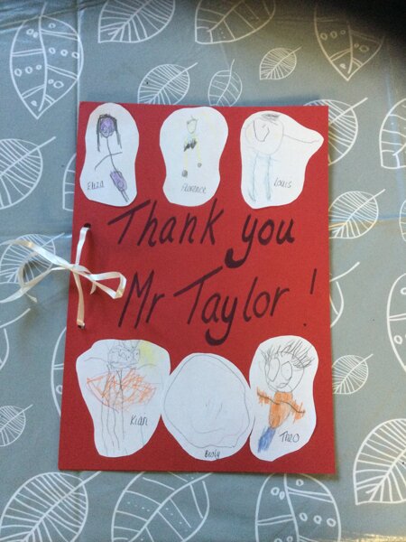 Image of Thank you Mr Taylor!