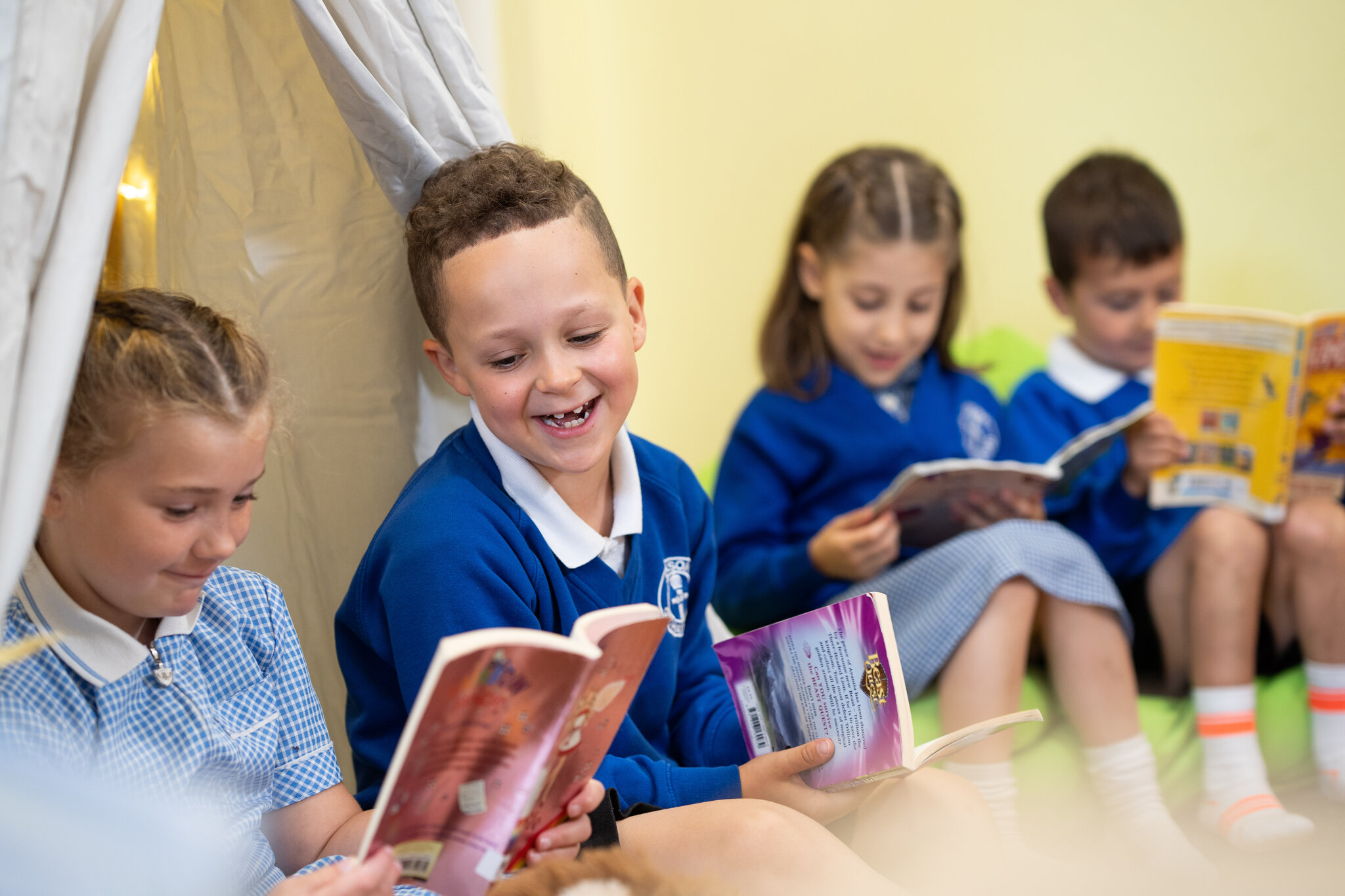 Children playing at school