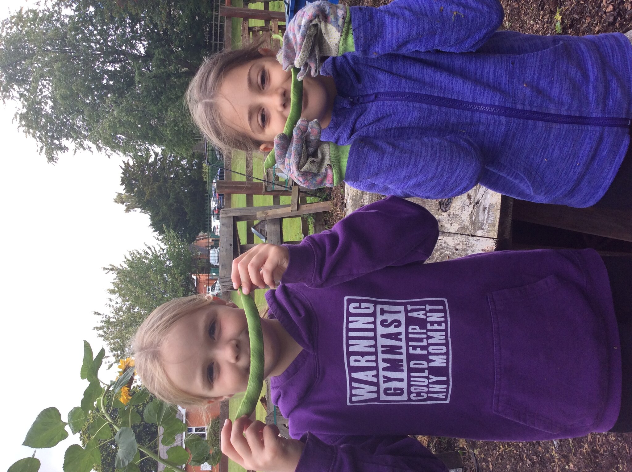 Image of Class 4 - the start of tidying up the outdoor classroom