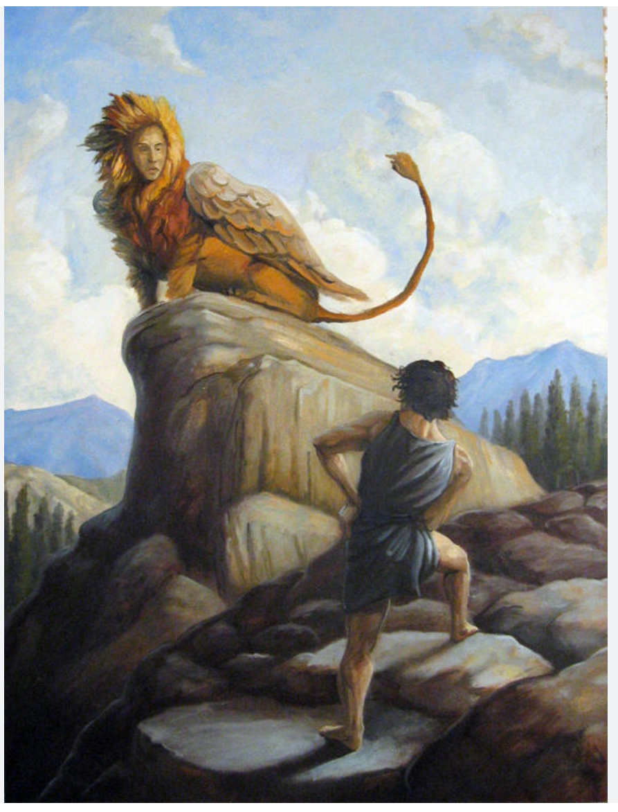 Image of Oedipus and the Sphinx