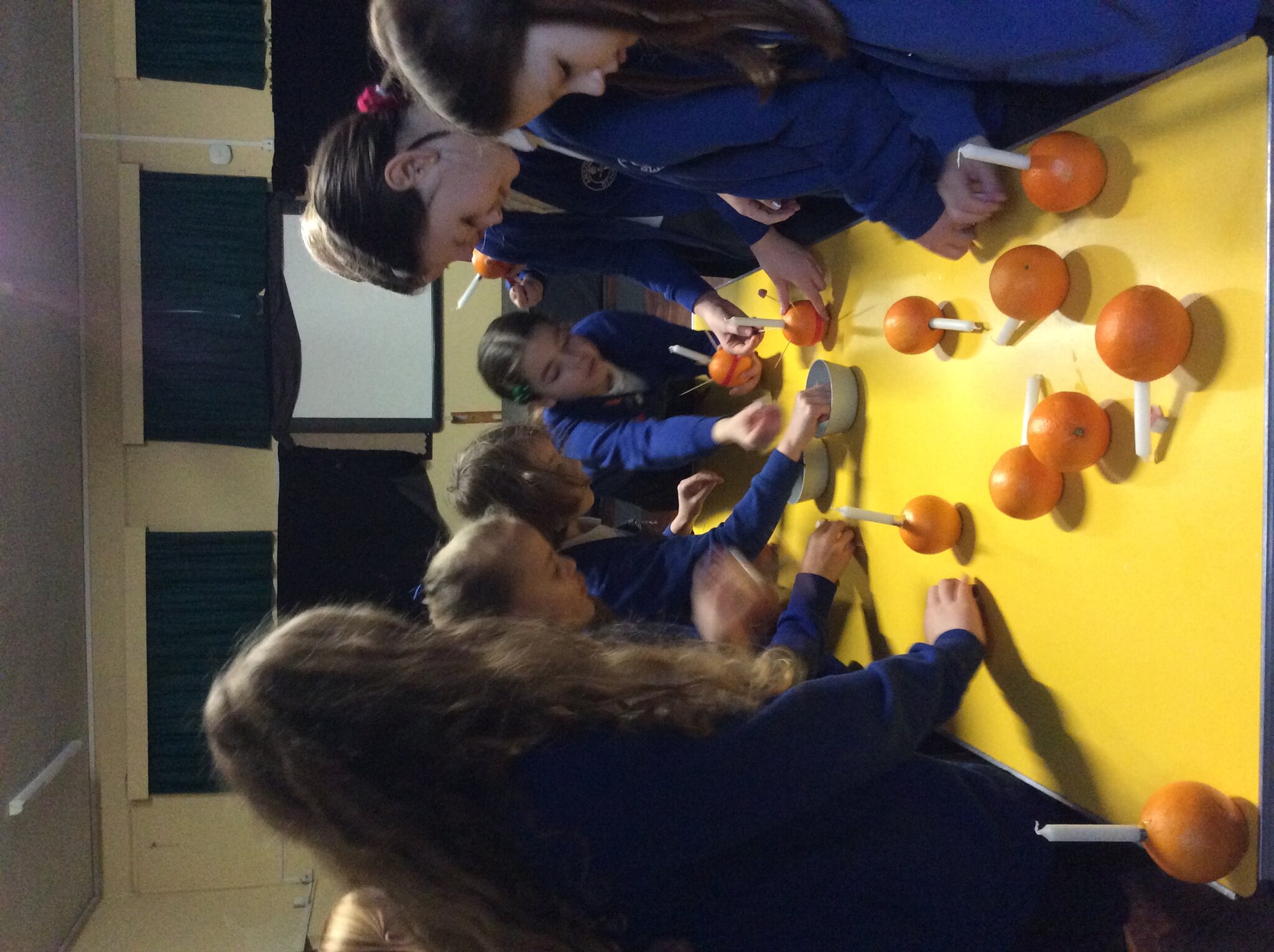 Image of Making Christingles with Class 4 