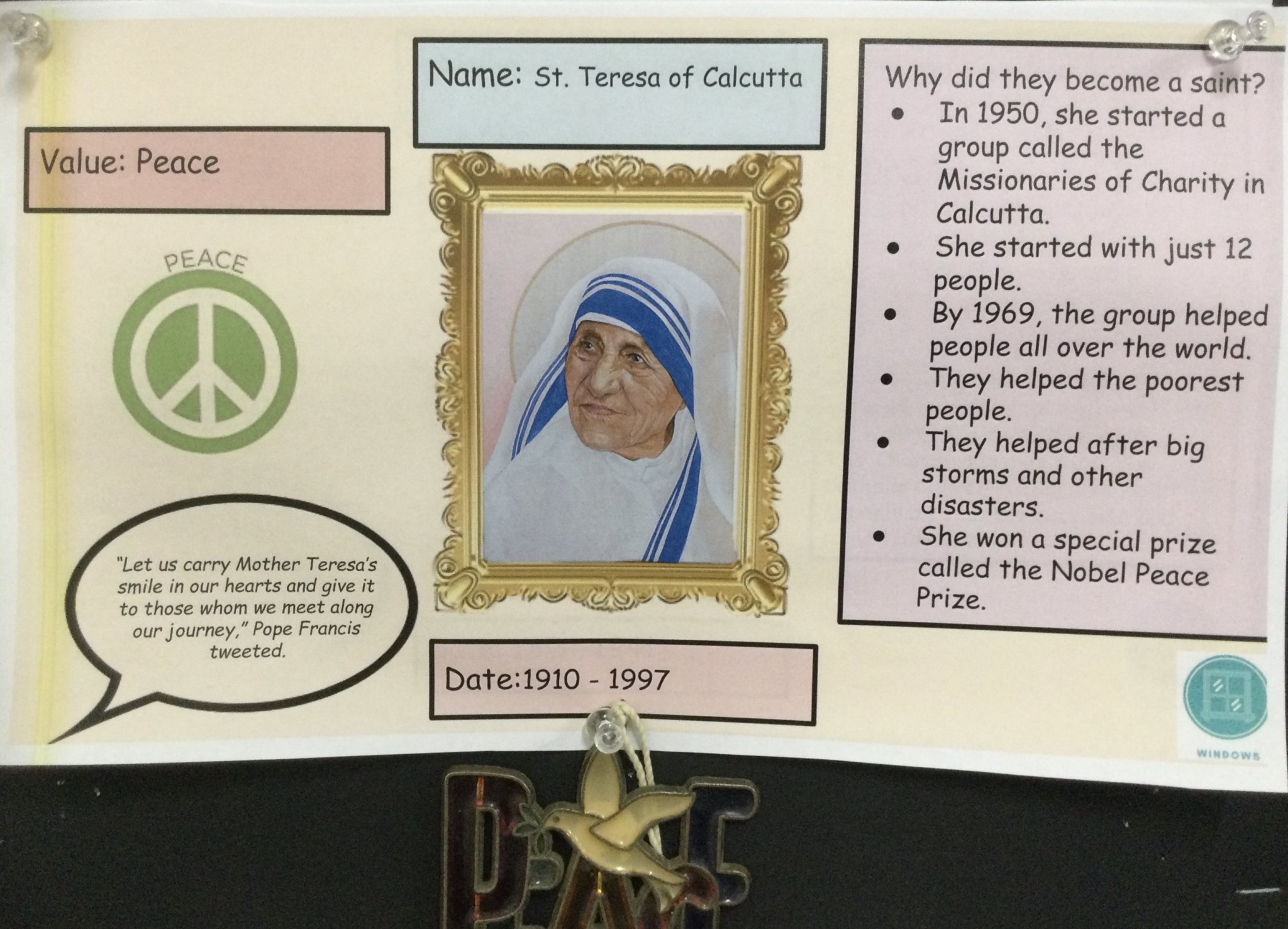 Image of Summer term 2 - new saint and school value 