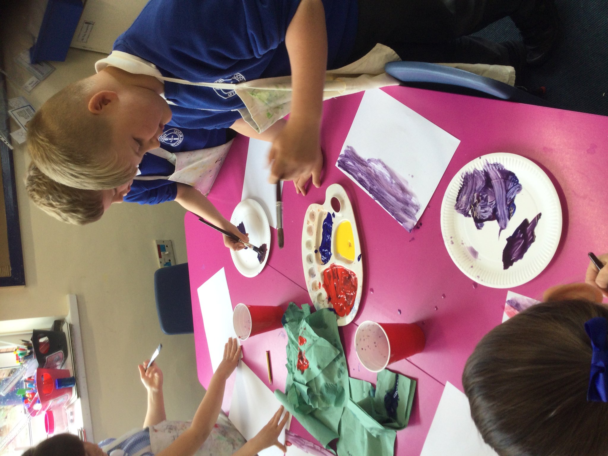 Image of Class 2 colour mixing