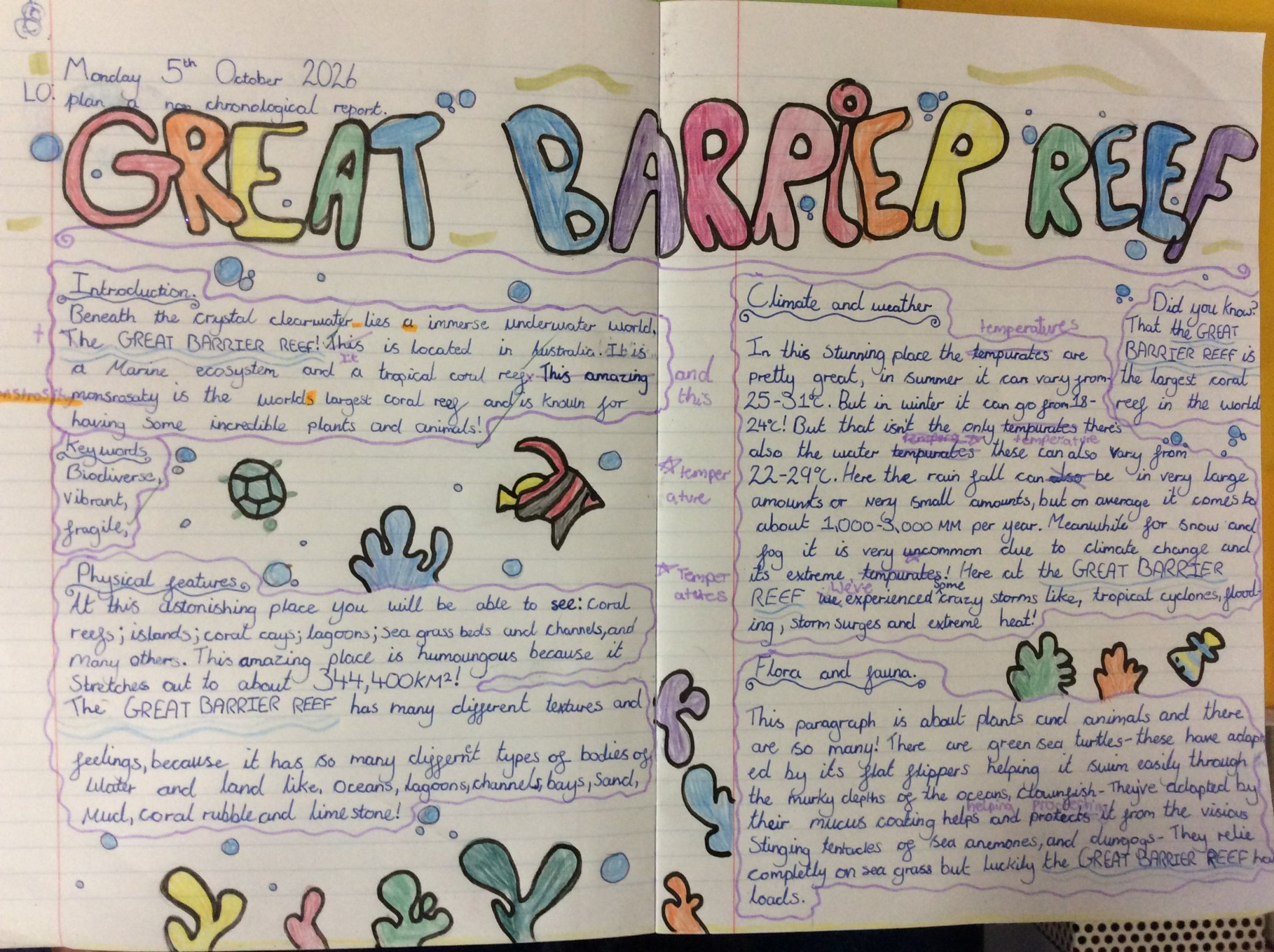 Image of Class 4 non chronological reports - biomes
