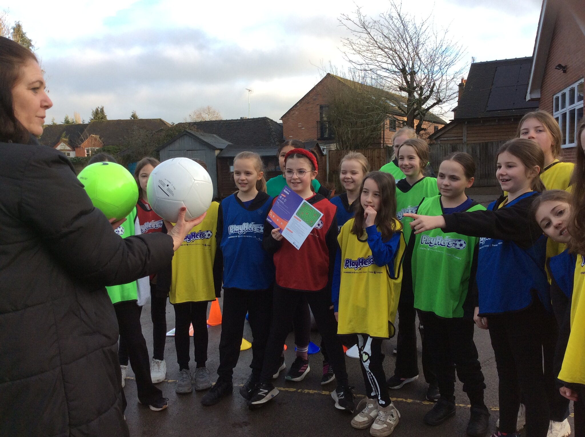 Image of Anson Girls’ football session