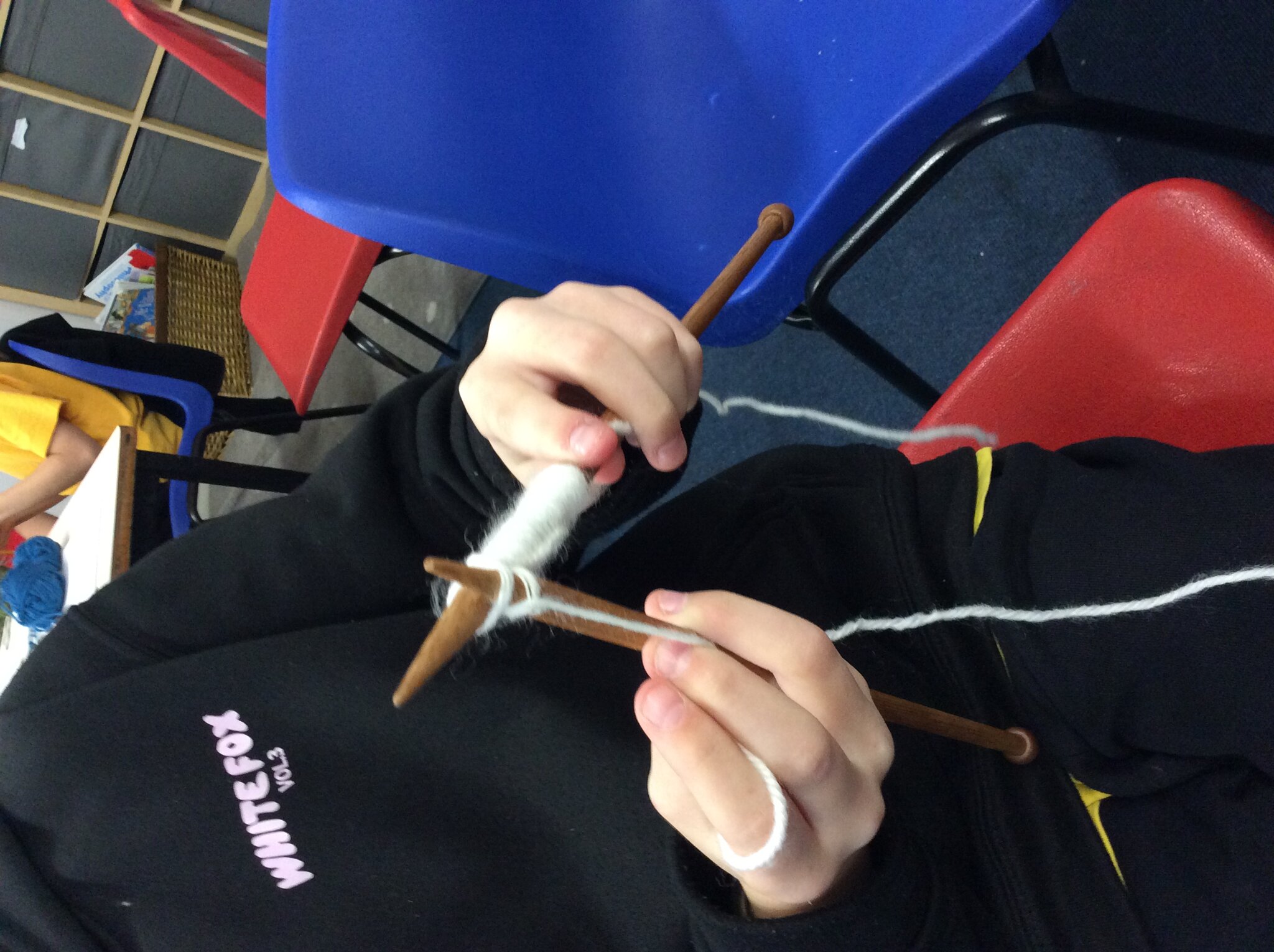 Image of Knitting begins