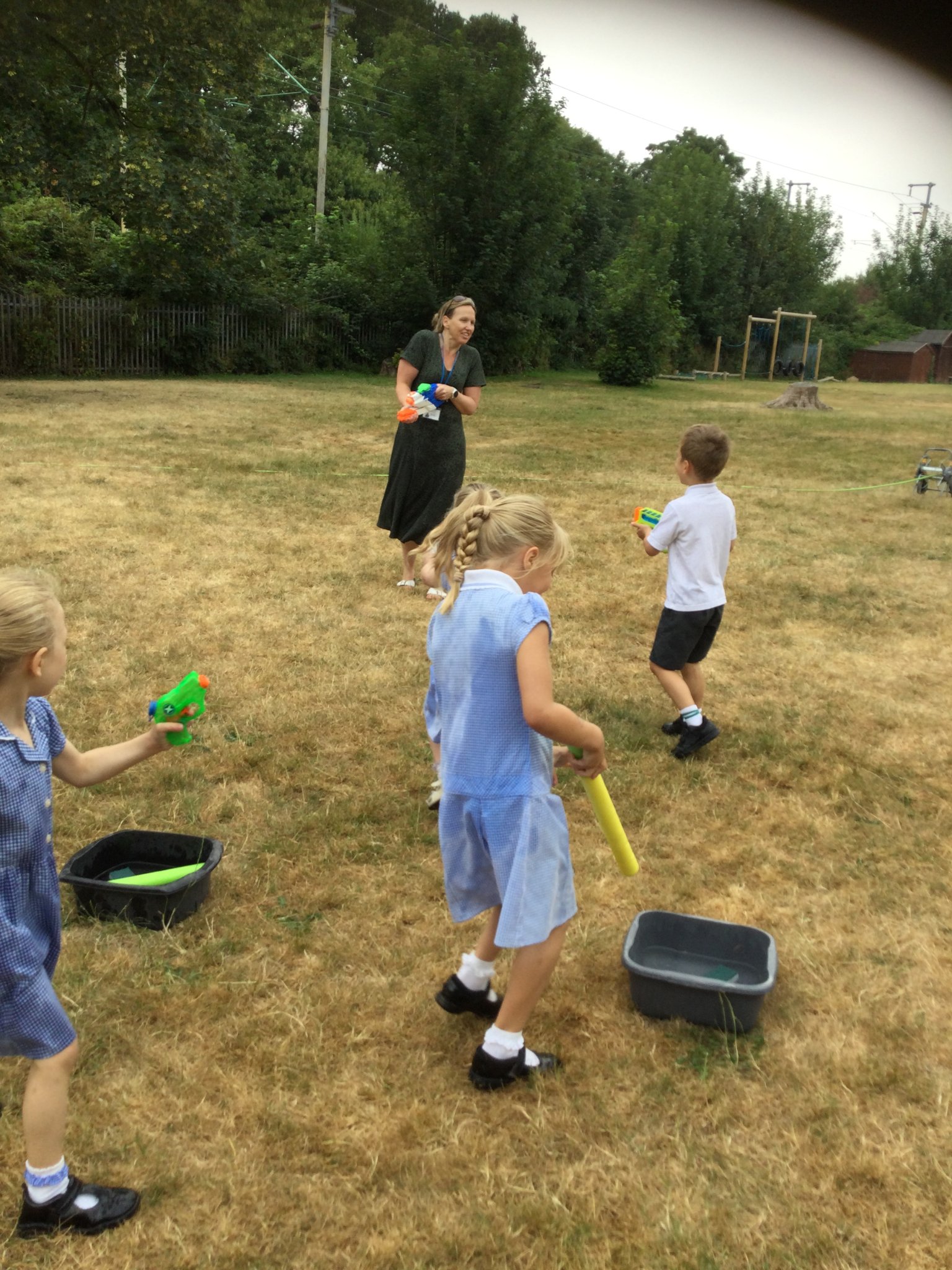 Image of Water fun in Class 1
